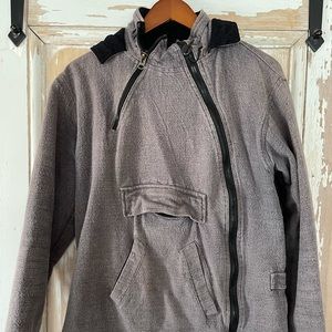 Old school super warm w fleece black interior jacket. M/L